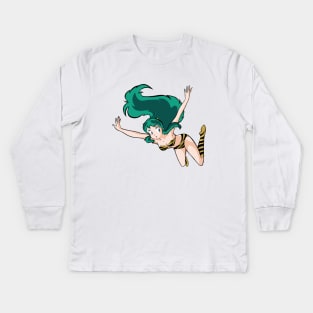 Urusei Yatsura Lum (Lamù) Illustration Kids Long Sleeve T-Shirt